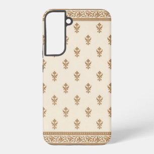 Funda Para Samsung Galaxy S22+ Patrón floral dorado