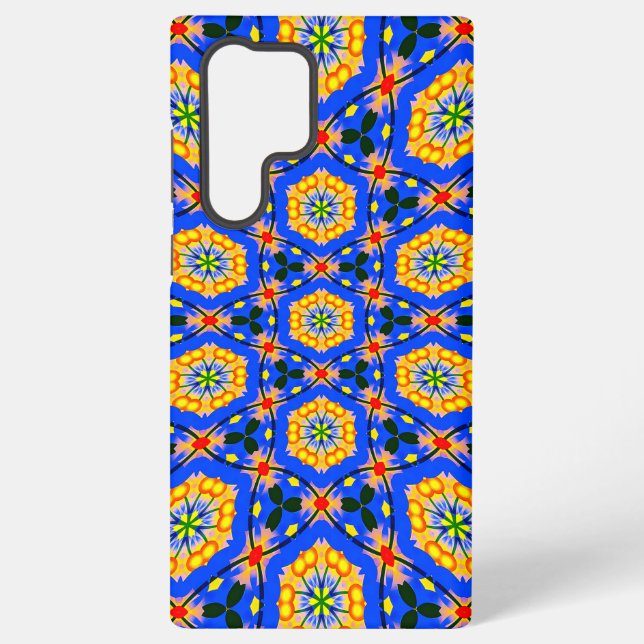 Funda Para Samsung Galaxy Patrón floral estético (Reverso )