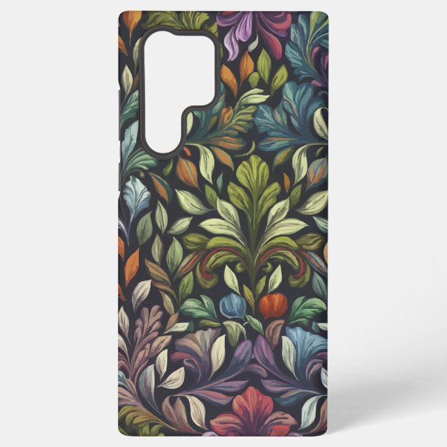Funda Para Samsung Galaxy Patrón floral intrincado (Reverso )