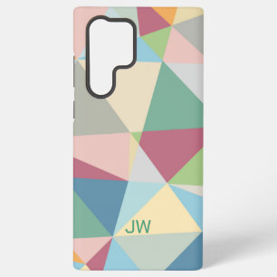 Funda Para Samsung Galaxy S22 Ultra Patrón geométrico abstracto moderno en colores pas