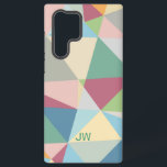 Funda Para Samsung Galaxy S22 Ultra Patrón geométrico de abstracto moderno colorido pa<br><div class="desc">Los tonos abstractos y coloridos de tonos pastel geométricos dan forma a un diseño moderno.</div>