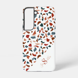 Funda Para Samsung Galaxy S22 Patrón geométrico de monograma moderno
