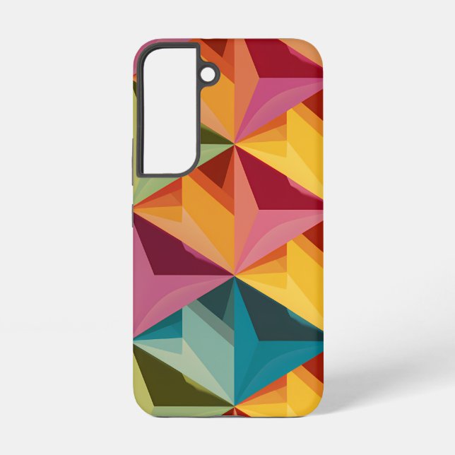 Funda Para Samsung Galaxy Patrón geométrico de triángulo audaz (Reverso )