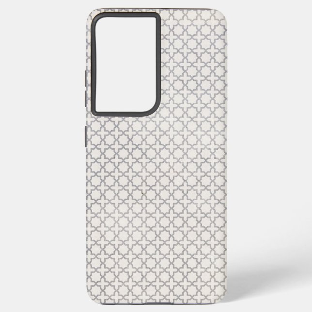 Funda Para Samsung Galaxy Patrón geométrico islámico beige (Reverso )
