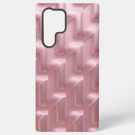 Funda Para Samsung Galaxy S22 Ultra Patrón geométrico rosa elegante Funda Samsung