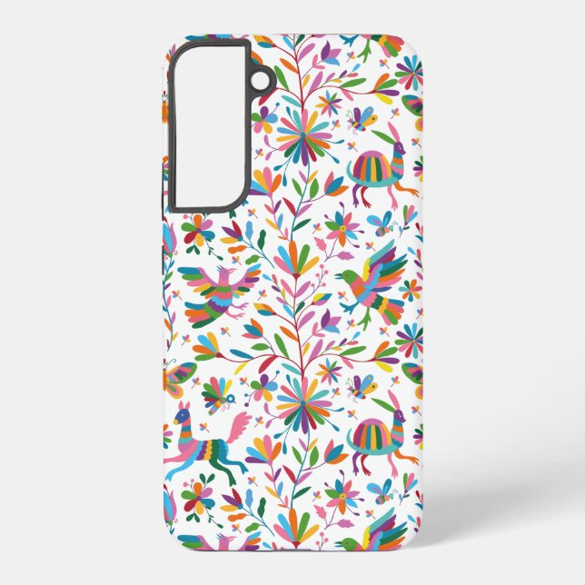 Funda Para Samsung Galaxy Patrón luminoso estilo otomano mexicano (Reverso )