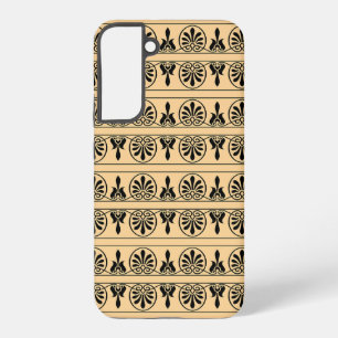 Funda Para Samsung Galaxy S22+ Patrón Mediterráneo Árabe Griego Marrón