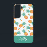 Funda Para Samsung Galaxy S22 Patrón moderno de fruta de piña tropical<br><div class="desc">Patrón moderno de fruta de piña tropical Samsung Galaxy S22 Funda.</div>