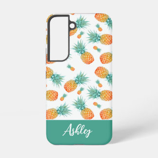 Funda Para Samsung Galaxy S22 Patrón moderno de fruta de piña tropical