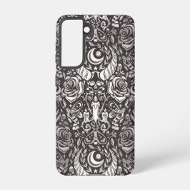 Funda Para Samsung Galaxy S21 Patrón monocromo gótico