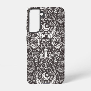 Funda Para Samsung Galaxy S21 Patrón monocromo gótico
