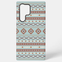 Patrón Motif Mezclado Azteca Rusts Crema Azul