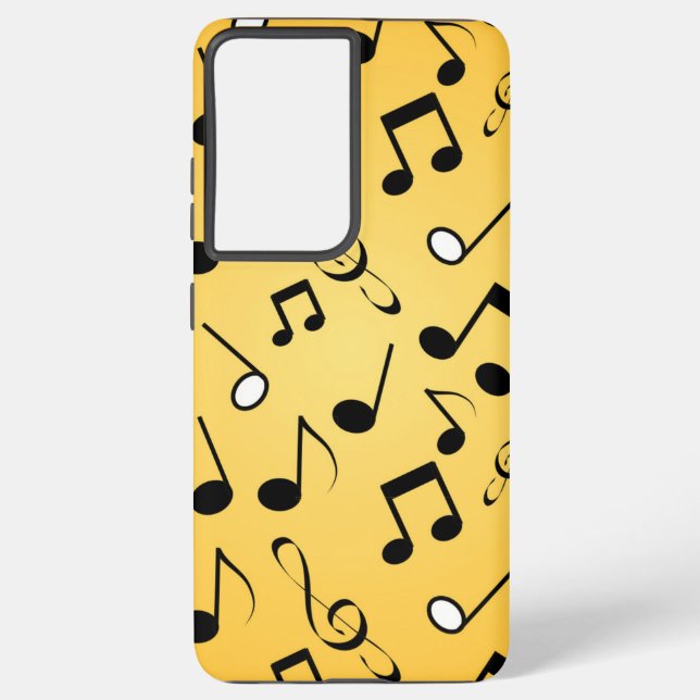 Funda Para Samsung Galaxy Patrón musical (Reverso )