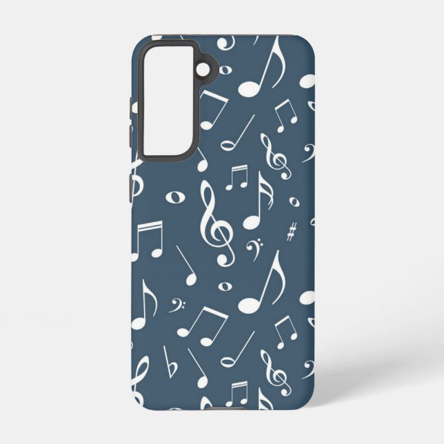 Funda Para Samsung Galaxy Patrón musical (Reverso )