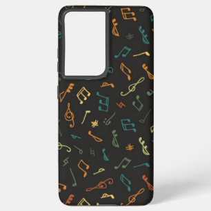 Funda Para Samsung Galaxy S21 Ultra Patrón musical