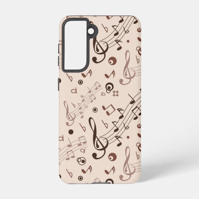 Funda Para Samsung Galaxy Patrón musical (Reverso )