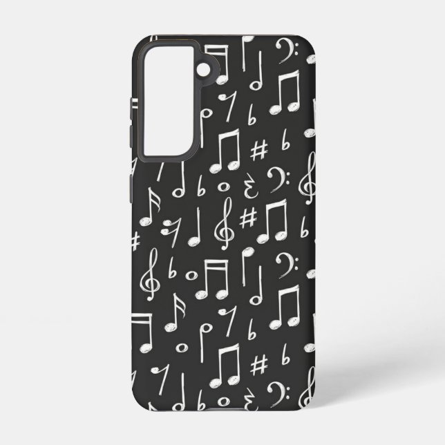 Funda Para Samsung Galaxy Patrón musical (Reverso )