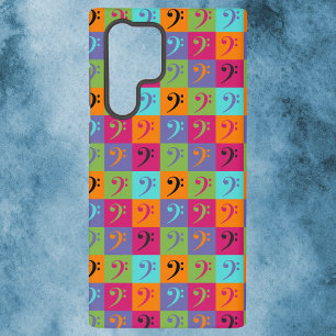 Funda Para Samsung Galaxy S22 Ultra Patrón Musical de Clave de Fa