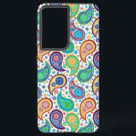 Funda Para Samsung Galaxy S21 Ultra Patrón Paisley colorido<br><div class="desc">El retro colorido paisea combina a la perfección.</div>