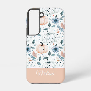 Funda Para Samsung Galaxy S22 Patrón personalizado de calabaza y flores