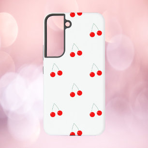 Funda Para Samsung Galaxy S22 Patrón rojo de cerezas