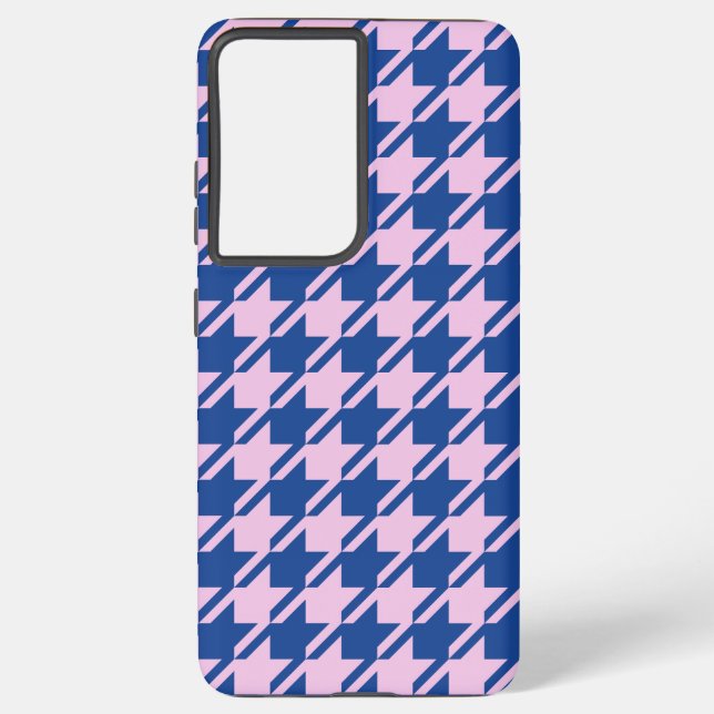 Funda Para Samsung Galaxy Patrón rosa y azul de Houndstap (Reverso )