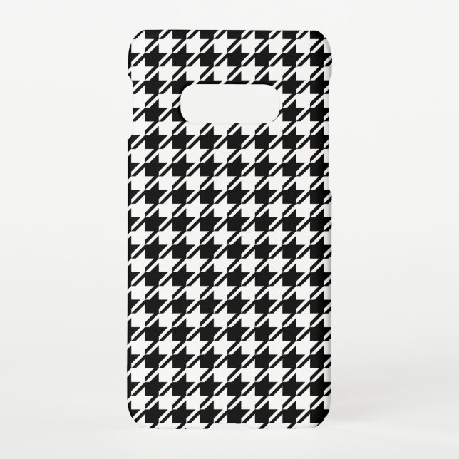 Funda Para Samsung Galaxy Patrón Rpt de Houndstoth BW (Reverso)