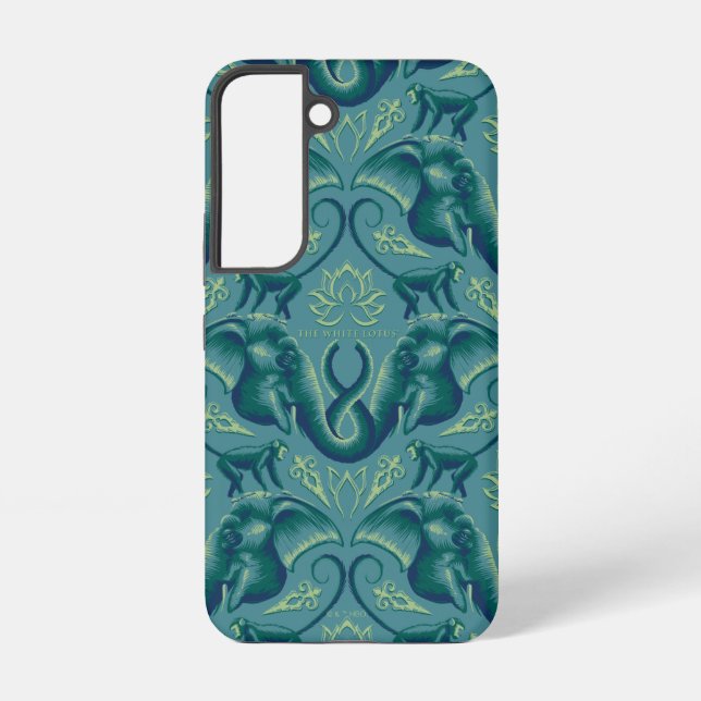 Funda Para Samsung Galaxy Patrón Safari Tranquilo - El Lotus Blanco (Reverso )