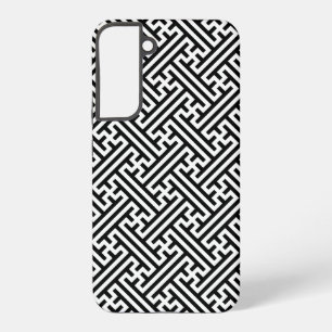 Funda Para Samsung Galaxy S22+ Patrón Sayagata, japonés, negro y blanco