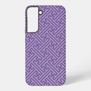 Funda Para Samsung Galaxy S22+ Patrón Sayagata, japonés, púrpura y rosa
