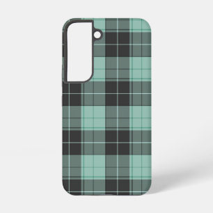 Funda Para Samsung Galaxy S22 Patrón simple de tartán en turquesa