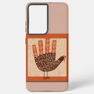 Funda Para Samsung Galaxy S21+ Pavo juguetón de Acción de Gracias de SlipperyJoe
