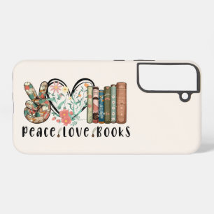Funda Para Samsung Galaxy S22+ Paz, amor y libros