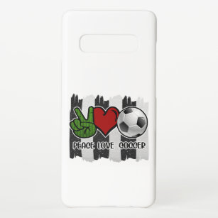Funda Para Samsung Galaxy S10+ Paz en el fútbol y amor