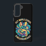 Funda Para Samsung Galaxy S21 Peace Out Middle Hello School High School Tye<br><div class="desc">La paz en el colegio de secundaria Hello vuelve a la escuela</div>