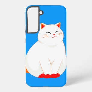 Funda Para Samsung Galaxy S22+ Peaches, el Gato Sonriente