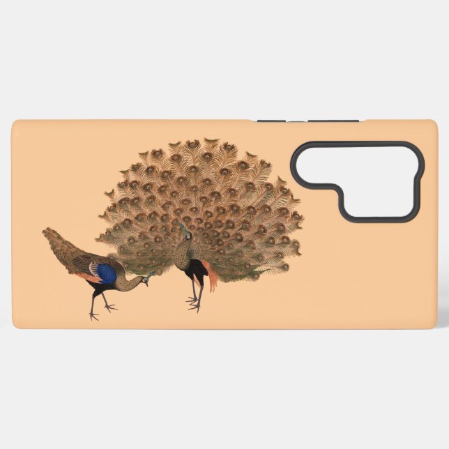 Funda Para Samsung Galaxy Peacocks asiáticos de época (Reverso Horizontal)