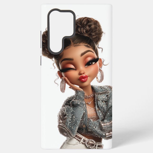 Funda Para Samsung Galaxy Pearl Pout Glam Girl  (Reverso )