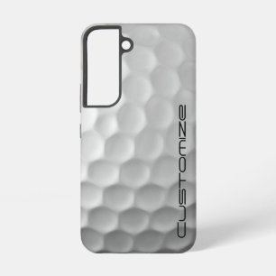 Funda Para Samsung Galaxy S22 Pelota de golf con texto personalizado