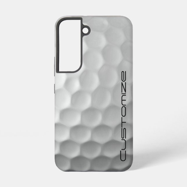 Funda Para Samsung Galaxy Pelota de golf con texto personalizado (Reverso )