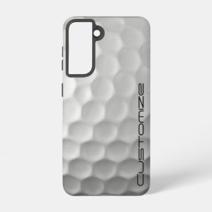 Funda Para Samsung Galaxy S21 Pelota de golf con texto personalizado
