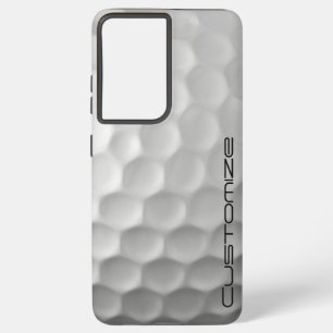 Funda Para Samsung Galaxy S21+ Pelota de golf con texto personalizado