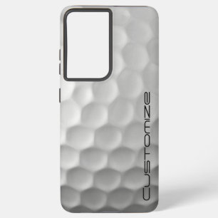 Funda Para Samsung Galaxy S21 Ultra Pelota de golf con texto personalizado