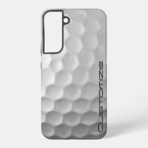 Funda Para Samsung Galaxy S22+ Pelota de golf con texto personalizado