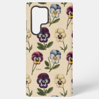 Funda Para Samsung Galaxy S22 Ultra Pensamientos Botánicos Vintage | Floral Antiguo