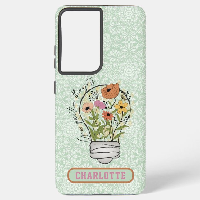 Funda Para Samsung Galaxy Pensamientos positivos de nombres personalizados I (Reverso )