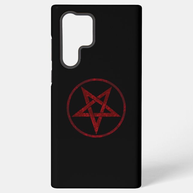 Funda Para Samsung Galaxy Pentagram del diablo Rojo (Reverso )