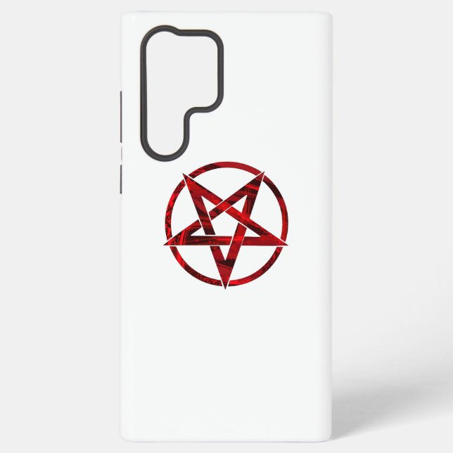 Funda Para Samsung Galaxy Pentagrama del Diablo Rojo (Reverso )