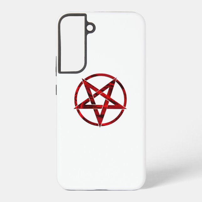 Funda Para Samsung Galaxy Pentagrama del Diablo Rojo (Reverso )