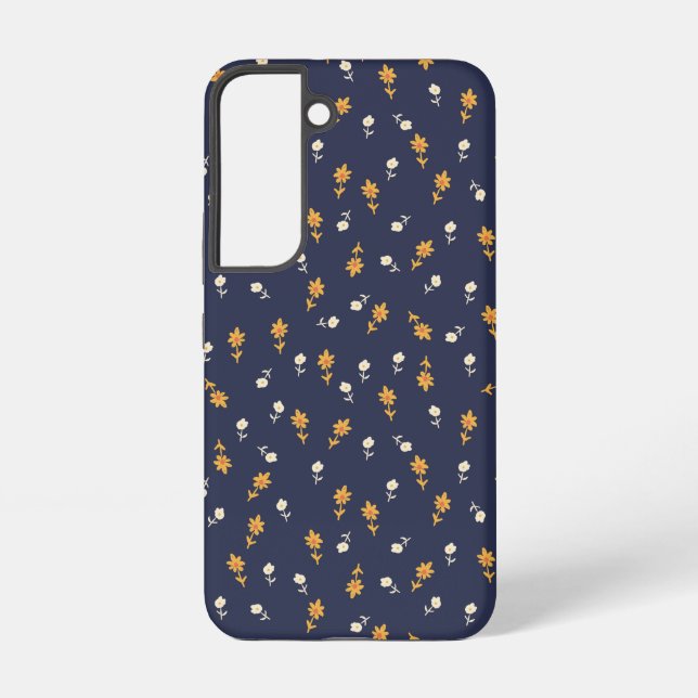 Funda Para Samsung Galaxy Pequeñas flores dibujadas a mano (Reverso )